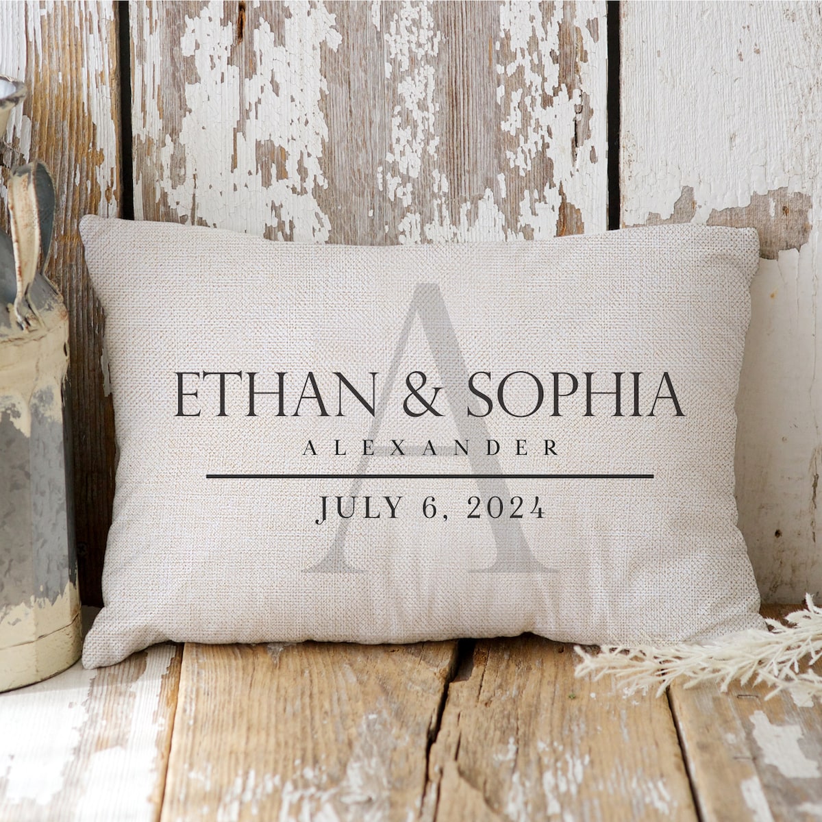 Custom Last Name Gift - Personalized Last Name Throw Pillow - Personalized Bridal Shower Gift - Anniversary Gift - Custom Wedding Gift - Etsy