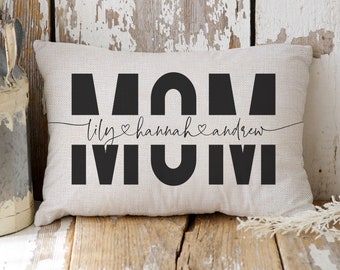 Personalized Gift For Mom - Unique Mothers Day Gift - Gift For Mom Birthday Gift - Mom Pillow - Mom Gift From Kids - Mom Gift Kids Names