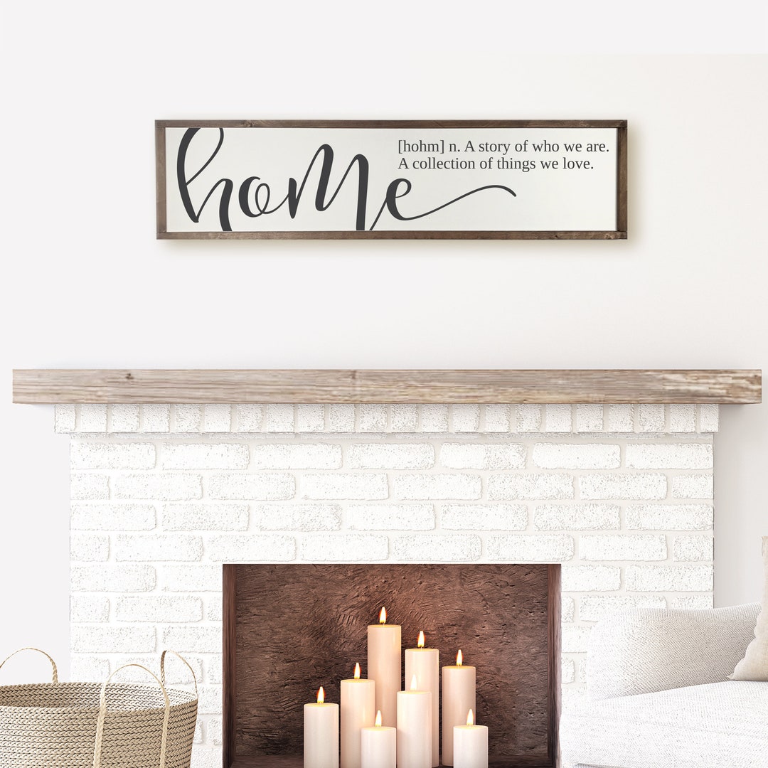 Home Definition Sign Farmhouse Sign Living Room Sign for Home Farmhouse