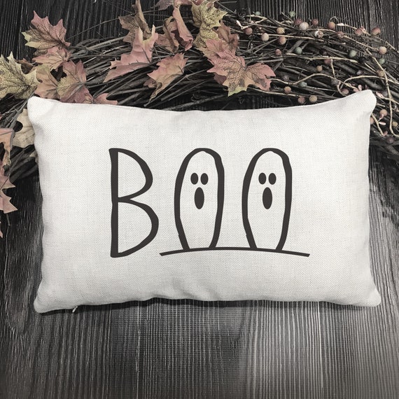 Embroidered Halloween Ghost Pillow Cover – DECOPOW