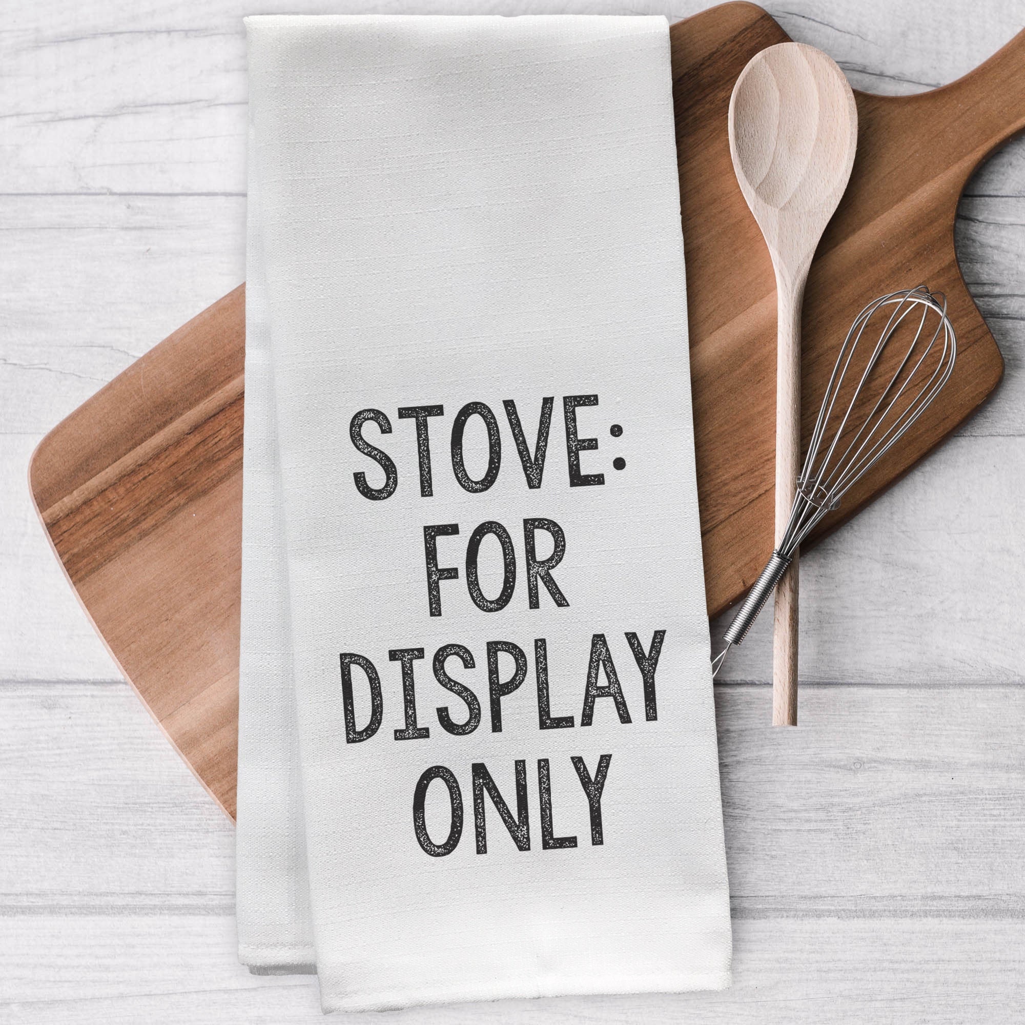 Stove for Display Only Kitchen Towel Tea Towel Funny Flour Etsy