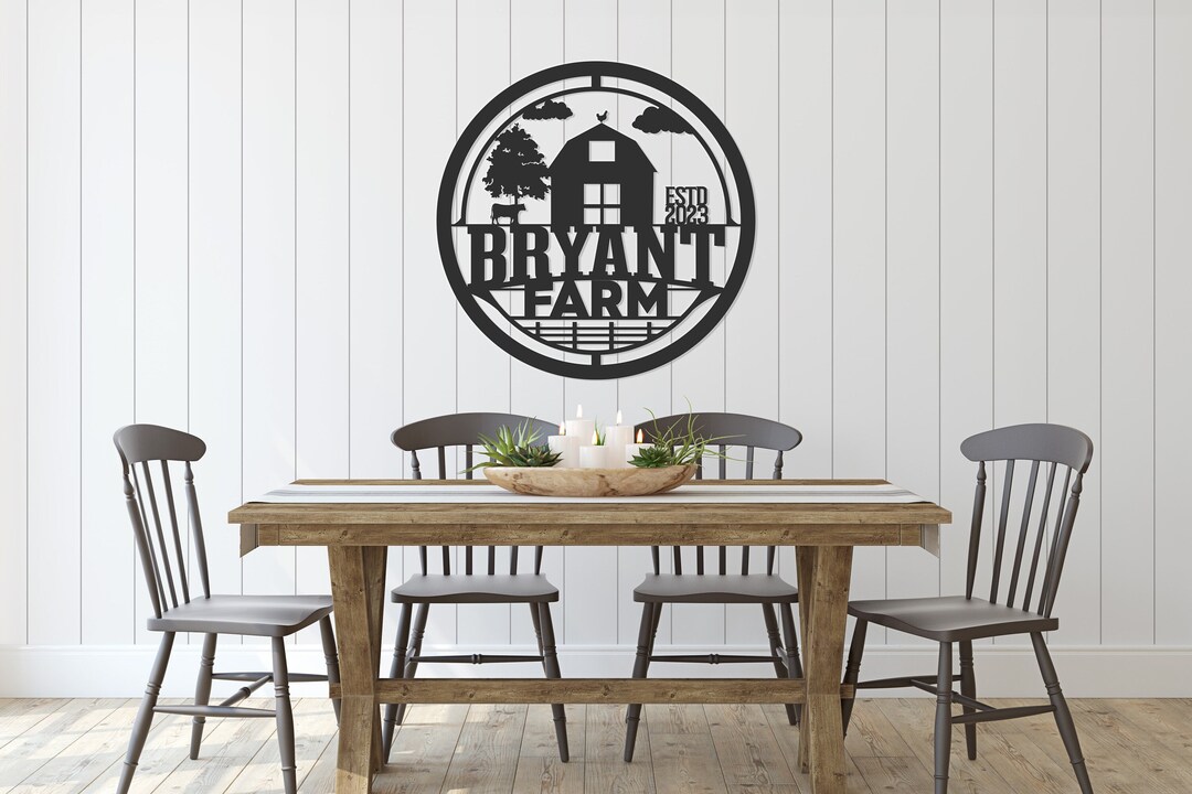 Custom Metal Barn Sign for Outdoor Barn Sign Custom Etsy