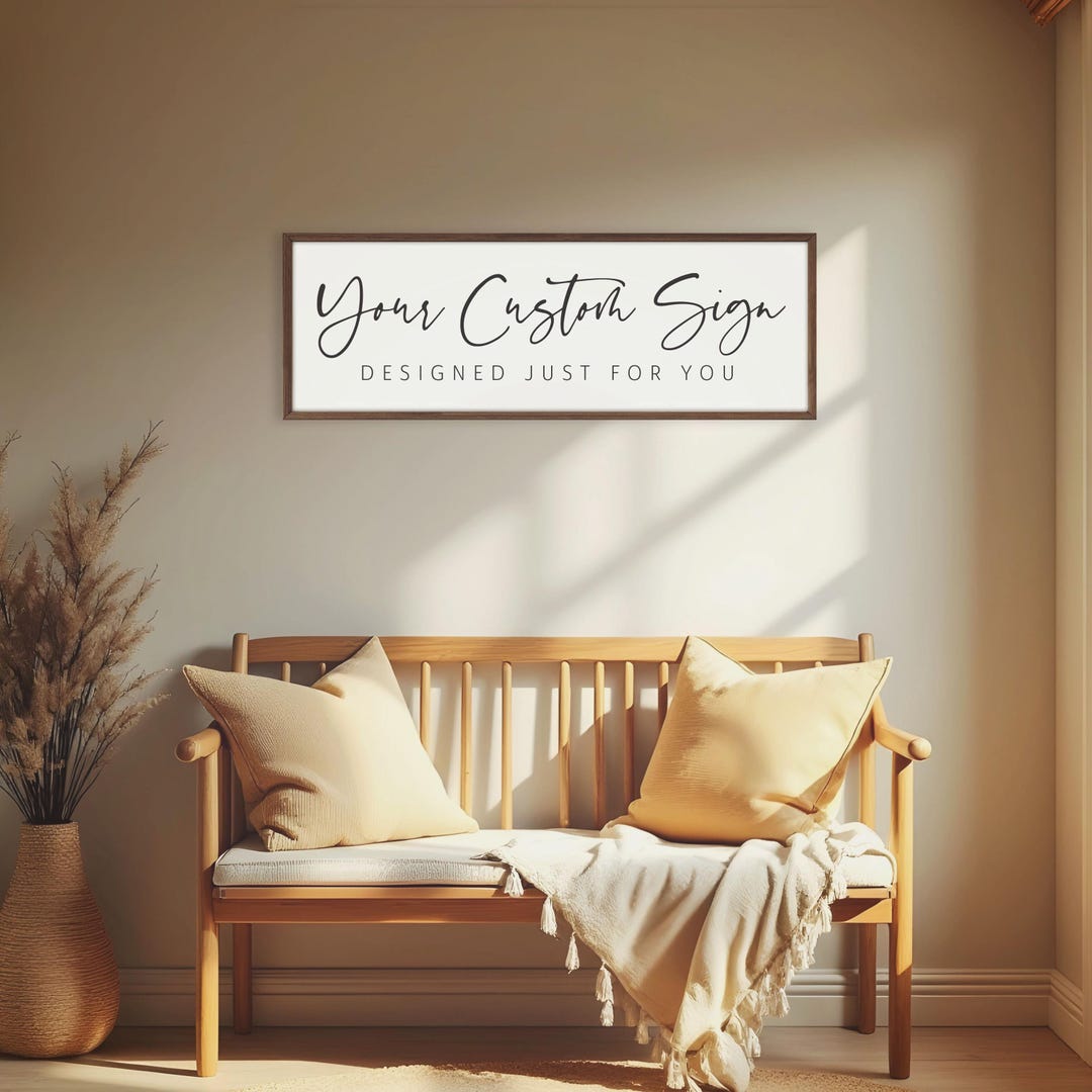 Personalizable Sign Custom Wood Sign: Personalized Sign With Your Design - Etsy