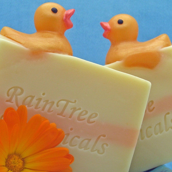 Sensitive Skin Soap– Lavender Chamomile Cold Process Soap with Soap Ducky