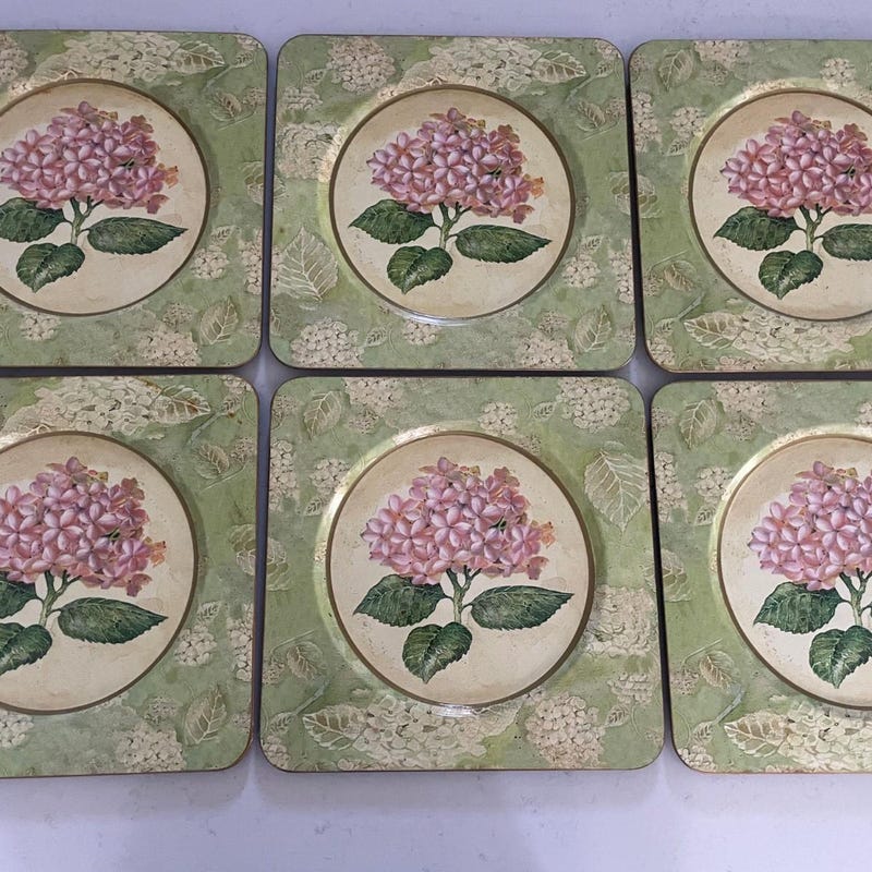 Pink Plates Square - Etsy
