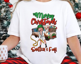 Comfort Colors® Merry Christmas Cousin Eddie Shitters Full T-Shirt, Christmas Tee, Winter Shirts, Christmas Gifts T Shirt