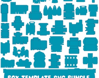 DIY Gift Box Template SVG Bundle, Paper Craft (Digital Download)