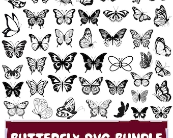 Butterfly SVG Bundle: Laser Cut Files (Digital Download)