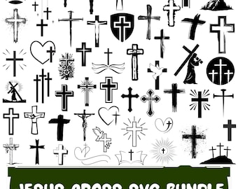 Grunge Cross SVG Bundle,Jesus,Christian Graphic Designs,Digital file(Instant Download)