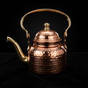 Handmade Copper Teapot Set | Traditional Indian Chai Pot
