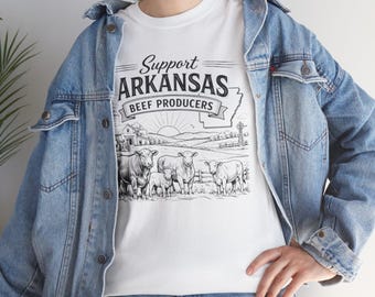 Arkansas Beef Producers T-Shirt – Vintage Ranch Illustration Tee