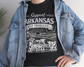 Arkansas Beef Producers T-Shirt: Vintage Ranch Graphic Tee