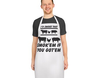 Fumerei quello / Fumerei se avessi il grembiule / Grembiule da barbecue per affumicare