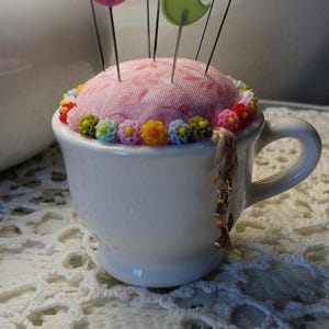 Custom Pin Cushion - White