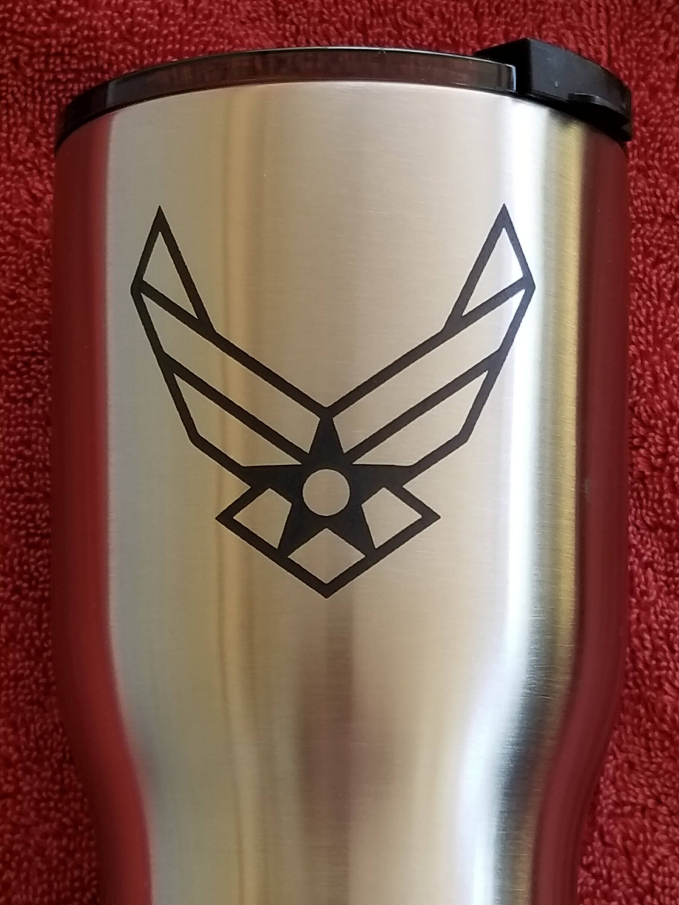 US Air Force logo Laser Engraved 30 oz RTIC Tumbler | Etsy