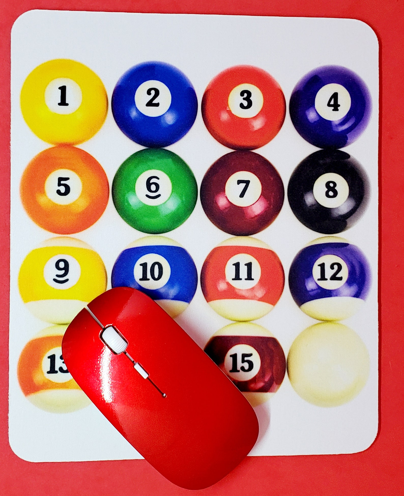 Billiard Balls Sublimated Mouse Pad Etsy