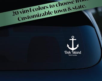 Vinilo adhesivo personalizado con ancla - Regalo personalizado