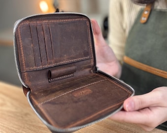 Wzór na skórzany portfel na paszport w formacie PDF, etui na dokumenty podróżne, wyroby skórzane DIY, pobieranie cyfrowe