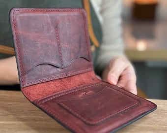 Wzór skórzanego portfela na paszport (PDF), etui na dokumenty podróżne, projekt przegródek na karty, pobieranie cyfrowe