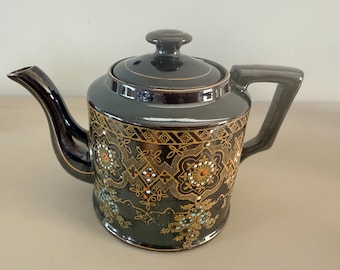 Vintage Gibson & Sons Teapot With Raised Moriage Texture