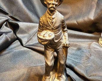 Vintage Hand Carved Figurine Made From Coal