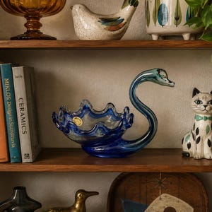 Sooner Glass Swan - Etsy