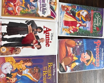 Vintage Disney VHS Collection of 5 Movies