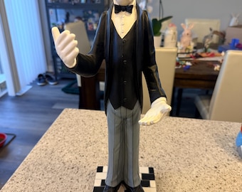 Vintage The Bombay Company Jeeves James The Butler Wine Bottle Holder