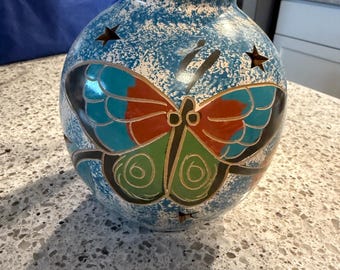 Vintage Costa Rican/Nicurauguan Pottery Art Candle Holder