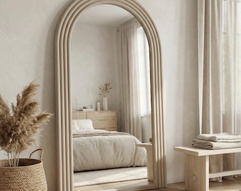 Full Length Arch Mirror, Tall Asymmetrical Floor Mirror