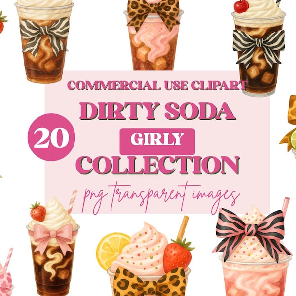 Dirty Soda Clipart - Etsy