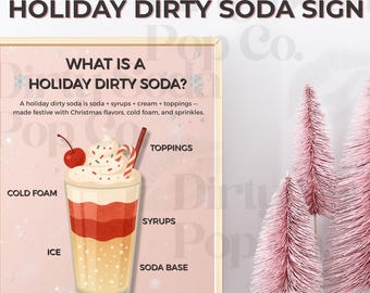 What is a Dirty Soda Holiday Drink Sign Recipe Menu ready made drink soda christmas mobile dirty soda shop bar event dirty soda vendor pdf