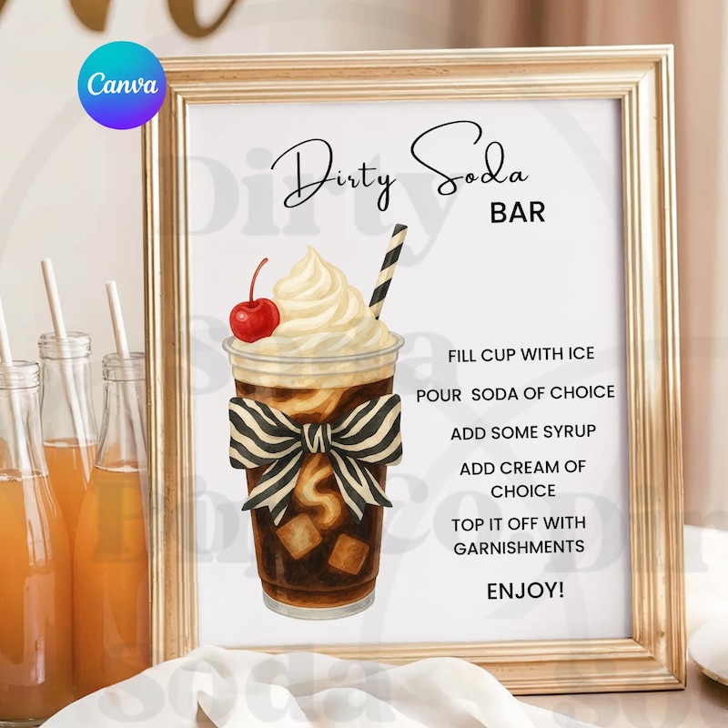 Dirty Soda Drink Clipart - Etsy