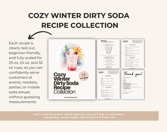 Dirty Soda Recipe Drink Menu ready made drink soda holiday menu mobile dirty soda shop bar mobile soda event dirty soda drink stand tips pdf