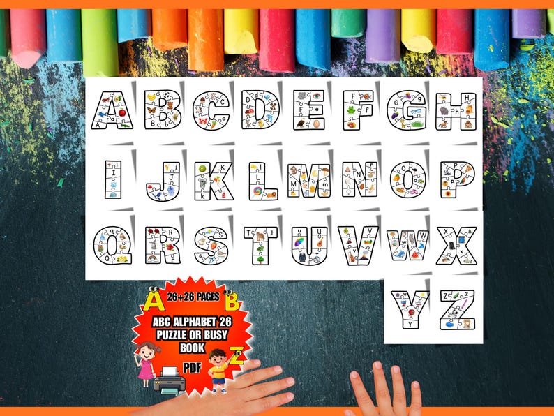 Abc Preschool Puzzle | Letters Activity | Prek-kindergarten & Pre ...