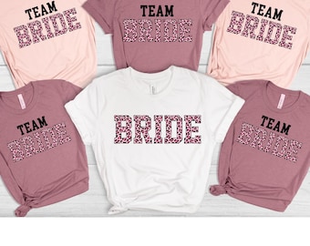 Braut-Shirts, Braut-Team-Shirt, Bachelorette-T-Shirts, Hochzeitsfeier-T-Shirt, Junggesellinnenabschied-T-Shirt, Bride Squad, JGA