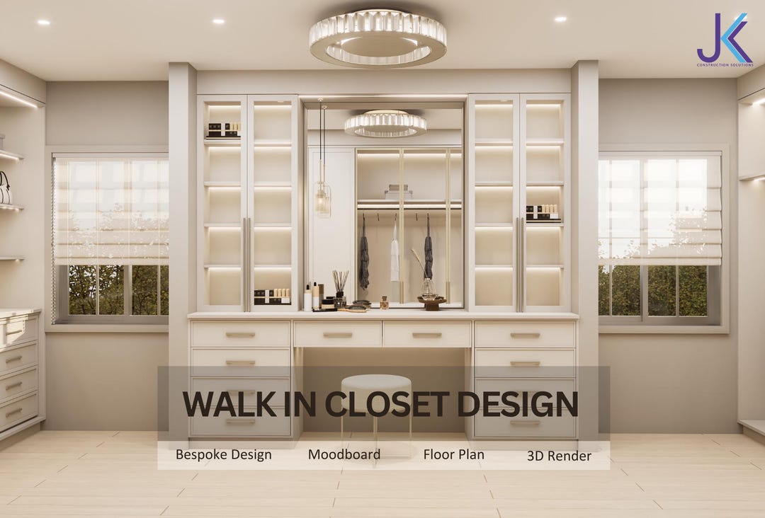 Walk in Closet Design |closet Add On, Custom Closet Floor Plan Layout ...
