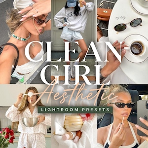 Clean Girl Lightroom-förinställningar, Glow Glass-skin, mjukt neutralt filter (mobil | dator)