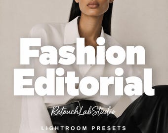 Fashion Editorial Lightroom Presets, Magazine Style, Luxury Cinematic Looks (Mobile/Desktop)