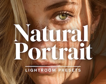 Natural Portrait Lightroom Presets | Studio & Outdoor Photography, Clean Skin Tone Filters, True Color Aesthetic, Mobile and Desktop