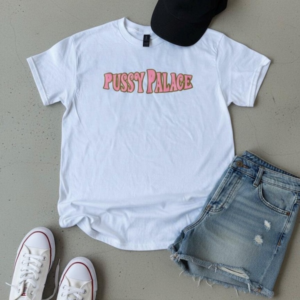P*ssy Palace T-Shirt | Lily Allen Inspired Puff Vinyl Tee