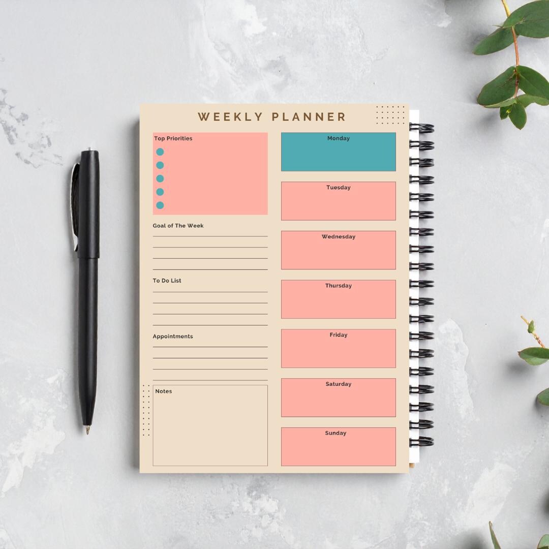 Weekly Study Planner Printable | Student Schedule PDF - Etsy
