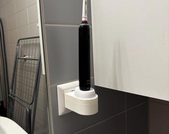 Oral-B Charger Holder – No Visible Cable | Compact Bathroom Organizer