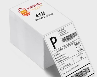 4" x 6" Thermal Shipping Labels , Waterproof, Oil proof, Scratch proof ,Compatible with Rollo, Zebra, Munbyn Printers | EProPack