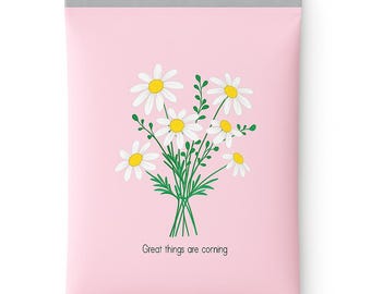 10" x 13" Great Things Are Coming Poly Mailers,Spring Summer Mailers, Floral Boutique Mailers, Bright Mailers,EPM291