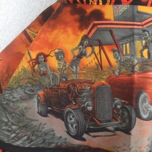 Zombie Drive Inn Car Hop Halloween Pin Up Womens Apron image 8