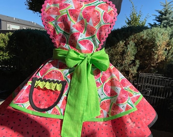 Watermelon Summer Retro Apron