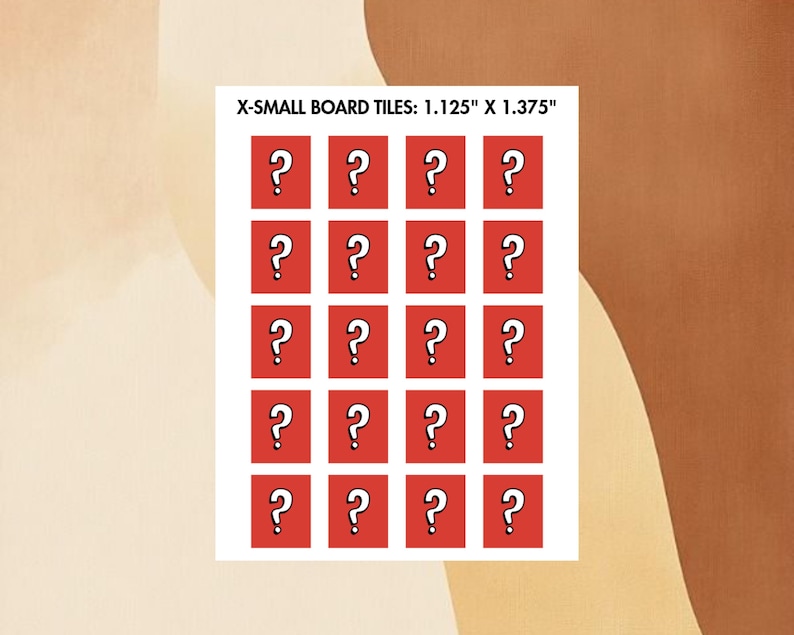 Tile Questions Mark Personalized Guess Who Board Game - Editable Birthday and Shower Fun - Etsy