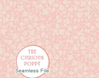 Ditsy Floral Seamless Pattern – Pale Pink Poppy Repeat File (Digital Download) - 300 DPI PNG