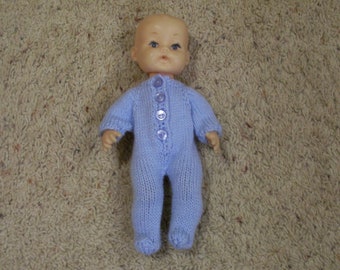 SALE  --  10 Inch Baby Doll Footed PJ's Hand Knit Dolls Toys Doll Clothes